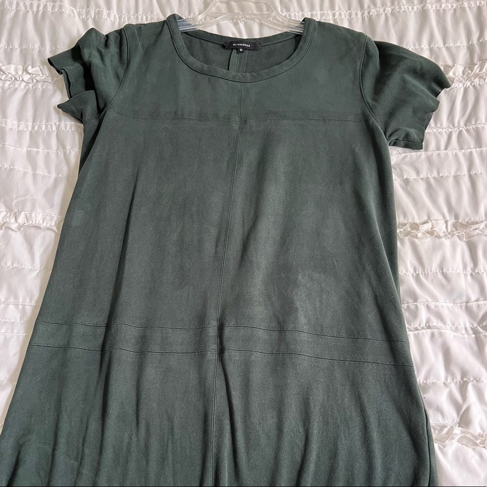 Green velvet Olivacious dress